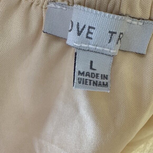 Y2K Babydoll Tiered Bohemian Lined Dress Size Large Strappy Adj Ruffled Short - Picture 5 of 9